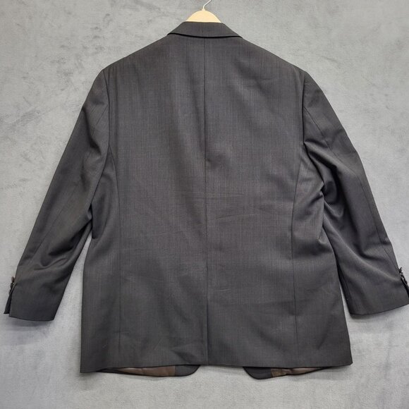 Lauren Ralph Lauren Wool Blazer‎ Single Breasted Mens Size 46R Black Notch Lapel - Picture 2 of 10